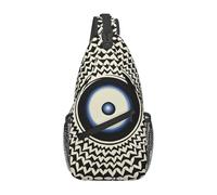 Borsa a tracolla con ritratto di occhio gigante misterioso, borsa a tracolla diagonale da uomo e da donna, borsa da viaggio alla moda casual, zaino a tracolla