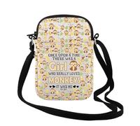 Borsa a tracolla con scimmie carine regalo che amavano davvero le scimmie safari, Loved Monkeys Cr Regno Unito, 0