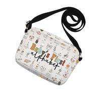 Borsa a tracolla con scritta "Baby Shower", idea regalo per la prima volta dell'alfabeto, per neomamme ostetriche Doula, Borsa Ba-first, Medium