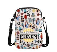 Borsa a tracolla con scritta "Be an Eleven", idea regalo per i fan della serie TV "In A World Full of Tens Be an Eleven", Undici Croce, medium