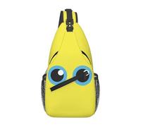 Borsa a tracolla con simpatici gatti dai cartoni animati e occhi azzurri, borsa a tracolla regolabile, zaino sportivo da palestra, borsa a tracolla da viaggio, zaino da ciclismo, zaino casual diagona