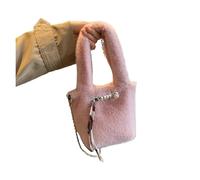 Borsa a tracolla con singola a catena versatile motivo autunnale, borsa a mano alla moda, dolce e dal feeling avanzato(Pink)