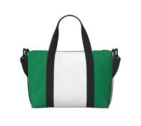 Borsa a tracolla con stampa bandiera della Nigeria, comoda, leggera e impermeabile, adatta per viaggi e uso quotidiano.