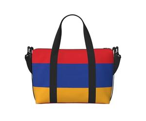 Borsa a tracolla con stampa bandiera dell'Armenia, comoda, leggera e impermeabile, adatta per viaggi e uso quotidiano.