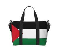 Borsa a tracolla con stampa bandiera dello Stato della Palestina, comoda, leggera e impermeabile, adatta per viaggi e uso quotidiano.