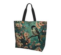 Borsa a tracolla con stampa cielo notturno - Borse tote da donna, accessori per shopping e viaggi, perfetta per la vita quotidiana e altro ancora, Fiore E Uccello Arte, Taglia unica