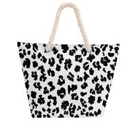 Borsa a tracolla con stampa dalmata per donne e uomini, borsa da spiaggia, borsa per lo shopping con manico in Hemprope