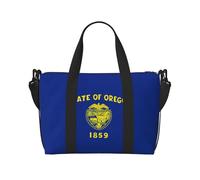 Borsa a tracolla con stampa della bandiera dell'Oregon, comoda, leggera e impermeabile, adatta per viaggi e uso quotidiano.