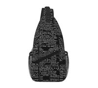 Borsa a tracolla con stampa di codice di programmazione, diagonale, resistente e comoda per viaggi e uso quotidiano