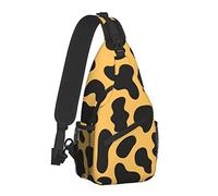 Borsa a tracolla con stampa di mucca in pelle di animale maculata per donna Uomo, borse a tracolla con tracolla con stampa animalier, zaino casual con tracolla, borsa da viaggio, escursionismo, zaino