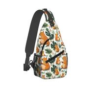 Borsa a tracolla con stampa di porcellini d'India tropicali, per uomini e donne, borsa a tracolla, zaino da viaggio, escursionismo