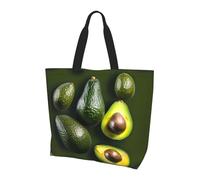Borsa a tracolla con stampa di stelle marine e conchiglie sabbiose - Borse tote da donna, accessori per shopping e viaggi, perfetta per la vita quotidiana e altro ancora, Frutta all'avocado, Taglia