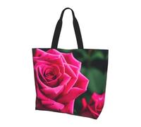 Borsa a tracolla con stampa di stelle marine e conchiglie sabbiose - Borse tote da donna, accessori per shopping e viaggi, perfetta per la vita quotidiana e altro ancora, Fiore di rosa., Taglia unica