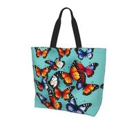 Borsa a tracolla con stampa di zucca di Halloween con fantasma verde, borse da donna, accessori per shopping e viaggi, perfetta per la vita quotidiana e altro ancora, Farfalla e violoncello2, Taglia