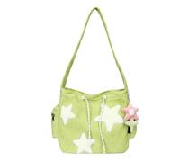 Borsa A Tracolla Con Stella,Borsa Hobo Tote Con Stella | Borsa Hobo Messenger con stampa a stelle - Borsa per la spesa portatile, borsa a tracolla a forma di stella di grande capacità per mu, Verde