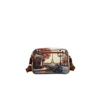 Borsa a tracolla con tasca esterna Ynot, kisses from Paris - Tabella Colori: Multicolore