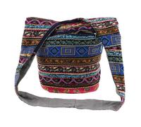 Borsa A Tracolla Con Tracolla A Tracolla Bohemien Hippie Gypsy Zip Sulla