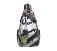 Borsa a tracolla con tracolla, casual da viaggio, per cani Husky