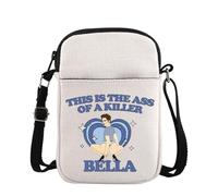 Borsa a tracolla con vampiro e lupo mannaro regalo per gli appassionati di film, Bella Croce, medium
