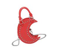 Borsa a tracolla contemporanea a forma lune che offre praticità con la sua borsa a tracolla dal design con cinturino convertibile Borsa elegante da città