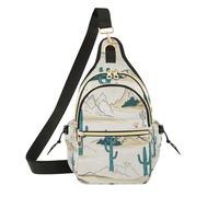 Borsa a tracolla convertibile da donna, zaino medio per corsa, escursionismo, West Desert