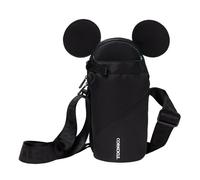 Borsa a tracolla Corkcicle x Disney Minnie Topolino con orecchie, per borraccia, nera, adatta a bicchieri da 16-40 once - Proteggi gli oggetti ne