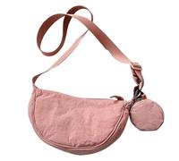 Borsa a tracolla curva da donna piccola borsa a mezza luna Borse, Rosa, Se référer au descriptif