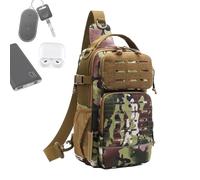 Borsa a tracolla da , con porta bottiglia d'acqua, borsa a tracolla leggera, per uomini, viaggi, campeggio, escursionismo, palestra, sport e avventura, Colorato, Refer to description