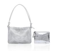 Borsa A Tracolla Da Donna 1 Pezzo Con Scomparto Per Monete 1 Pezzo, Borsa A Tracolla Glitter Alla Moda, Borsa Di Grande Capacità, Borsa A Tracolla Regolabile, Borsa A Tracolla Versatile