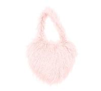 Borsa a tracolla da donna alla moda a forma di cuore in lana da spiaggia, modello ed elegante, accessorio ideale per le vostre uscite estive e
