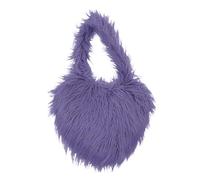 Borsa a tracolla da donna alla moda a forma di cuore in lana da spiaggia, modello ed elegante, accessorio ideale per le vostre uscite estive e
