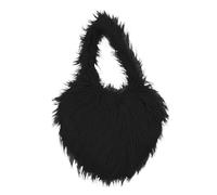 Borsa a tracolla da donna alla moda a forma di cuore in lana da spiaggia, modello ed elegante, accessorio ideale per le vostre uscite estive e