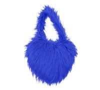 Borsa a tracolla da donna alla moda a forma di cuore in lana da spiaggia, modello ed elegante, accessorio ideale per le vostre uscite estive e