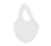 Borsa a tracolla da donna alla moda a forma di cuore in lana da spiaggia, modello ed elegante, accessorio ideale per le vostre uscite estive e