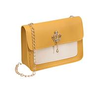 Borsa a tracolla da donna, alla moda, borsa a tracolla, borsa a tracolla singola, casual, borse a tracolla da donna per lavoro, Giallo, Etichettalia unica