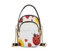 Borsa a tracolla da donna, alla moda, casual, durevole, con coccinelle e | Poliestere Anti-graffio Convertibile Spalla & Crossbody per Viaggi & Shopping