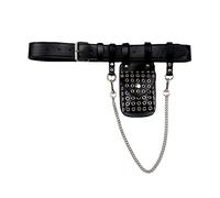 Borsa a tracolla da donna alla moda Colore nero Faux Messenger petto Fanny Pack Lady Belt Bag Borsa in pelle Piccola borsa a tracolla per borse da donna Borse in pelle PU leggera Borse in pelle PU