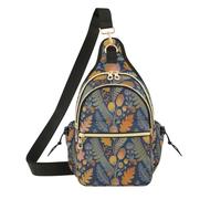 Borsa a tracolla da donna, alla moda, da uomo, per golf, viaggi, autunno e fiori floreali
