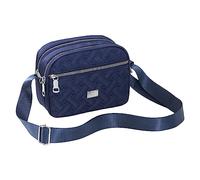 Borsa a tracolla da donna alla moda e semplice con cerniera multistrato e una pratica e leggera borsa a tracolla con grande capacità borse a tracolla per uomo, BU1, taglia unica