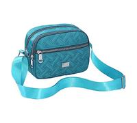 Borsa a tracolla da donna alla moda e semplice con cerniera multistrato e una pratica e leggera borsa a tracolla con grande capacità borse a tracolla per uomo, Bu2, taglia unica