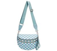 Borsa a tracolla da donna alla moda grande capacità elegante borsa per il tempo libero regolabile borsa da viaggio all'aperto, blu ghiaccio, 310.00x140.00x220.00mm/12.2x5.51x8.66inch, Borsa da