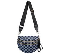Borsa a tracolla da donna alla moda grande capacità elegante borsa per il tempo libero regolabile borsa da viaggio all'aperto, Nero/Grigio, 310.00x140.00x220.00mm/12.2x5.51x8.66inch