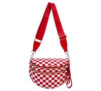 Borsa a tracolla da donna alla moda grande capacità elegante borsa per il tempo libero regolabile borsa da viaggio all'aperto, rosso, 310.00x140.00x220.00mm/12.2x5.51x8.66inch, Borsa da crossbody