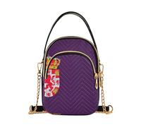 Borsa a tracolla da donna alla moda per cellulare, tracolla trapuntata, borsa a tracolla con bandiera della provincia di Cordoba