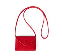 Borsa a tracolla da donna alla moda piccola collana marsupio porta carte di colore solido quadrato elegante vita donna spalla alla moda pacchetto elegante piccola collana, Rosso, Bellezza di massa