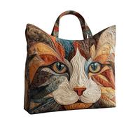 Borsa a tracolla da donna alla moda stampata alla moda con foro a 3/4 frizione centrifuga catena 40, Arancione, A