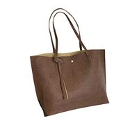 Borsa a tracolla da donna alla moda tinta unita in pelle con frange di grande capacità borsa a tracolla per uomo, BW1, Taglia unica