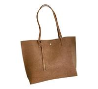 Borsa a tracolla da donna alla moda tinta unita in pelle con frange di grande capacità borsa a tracolla in pelle, BW2., Taglia unica