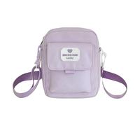 Borsa a tracolla da donna alla moda tinta unita spalla stile giapponese messaggeri piccola borsa per tutti i giorni donne messenger stili giapponesi spalla tinta unita Crossbody, Lavanda, One Size