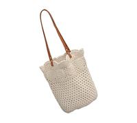 Borsa a tracolla da donna all'uncinetto da spiaggia tessuta a mano ascella femminile borsa da vacanza ascellare borsa di grande capacità borsa da donna spiaggia uncinetto ascelle moda borsa a mano